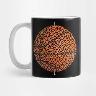 Basketball Shaped Maze & Labyrinth Mug